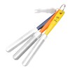 3pcs Nut File Tapered Cutting Edge Comfortable Handle Double Sided