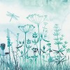 20 Small Cocktail Napkins Flower Meadow in Mist | Flowers