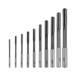 DingGreat 10Pcs H7 Straight Flute Machine Reamers Set, HSS Cutting Reamers Machine Milling Reamers Cutters 3/4/5/6/7/8/9/10/11/12 mm