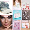 Ouligay 5 Sheets Star Face Gems Stickers Y2K Acrylic Star