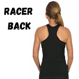 gr8ful® Running Vest for Women - Racer Back Exercise Training Racing Tops - Yoga Pilates Gym Workout Sleeveless Top - Jogging Tank Tee-shirt Quick Dry (Black, M)