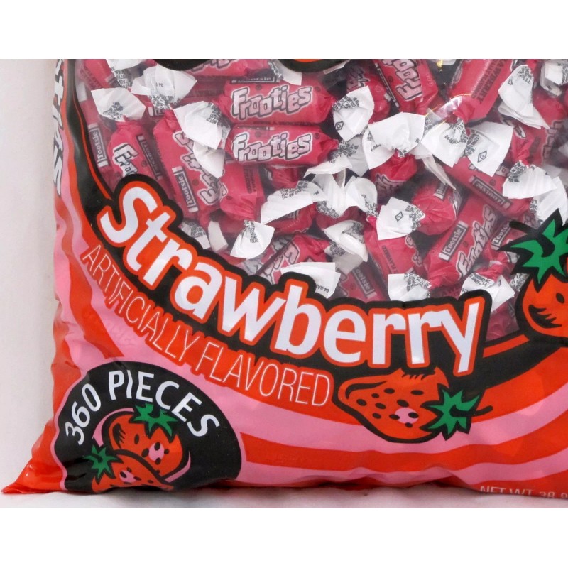 Tootsie Frooties Strawberry Candy 360 Count Bag Tootsie Bulk Candies