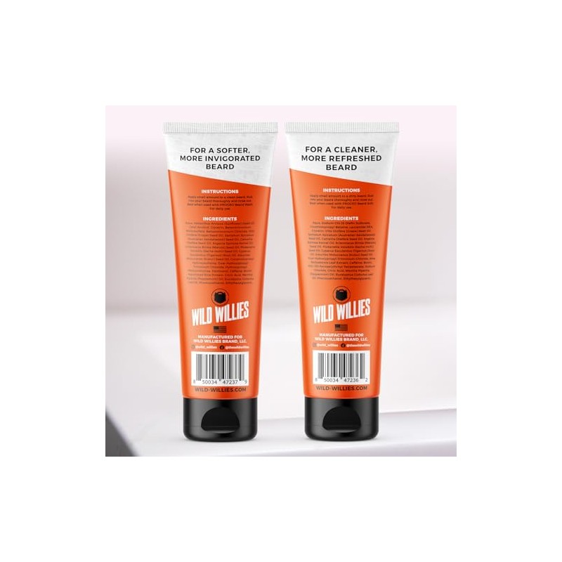 Wild Willies Kit de Champú y Acondicionador para Barba Progro