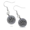 Lotus Flower Earrings Sterling Silver 925 Hooks, Spiritual jewellery for