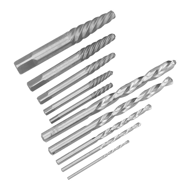 Screw Extractor Drill Bit Set Left Hand Cobalt British System