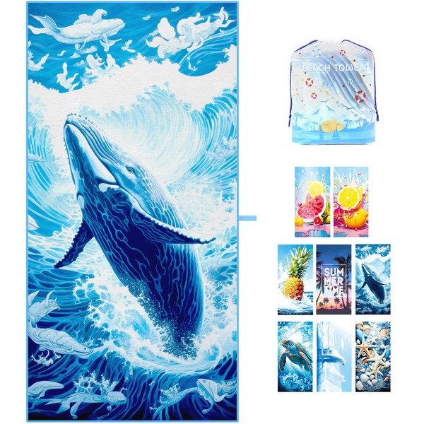 ZIOSINM Beach Towel Microfiber Beach Towel for Adult, 180 *