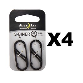 S-BINER #1 2 PACK BLACK