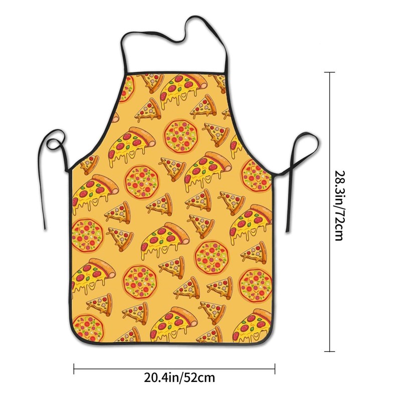 NTPYCO Cute Pizza Apron - Unisex Adults - One Size