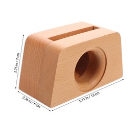 SEWACC Creative Wooden Phone Amplifier Stand Design for Enhanced Sound Ergonomic Holder for Phones and Tablets for Office Desk Decor and Video Calls