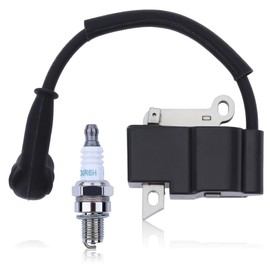 Hyceker Ignition Coil Spark Plug Kit For Stihl BR800 BR800X BR800C-E BR800C BR 800X Magnum Backpack Leaf Blower 4283 400 1301 Ignition Module 4283 400 1300, 4283 1300 A for Stihl BR800X Ignition Coil
