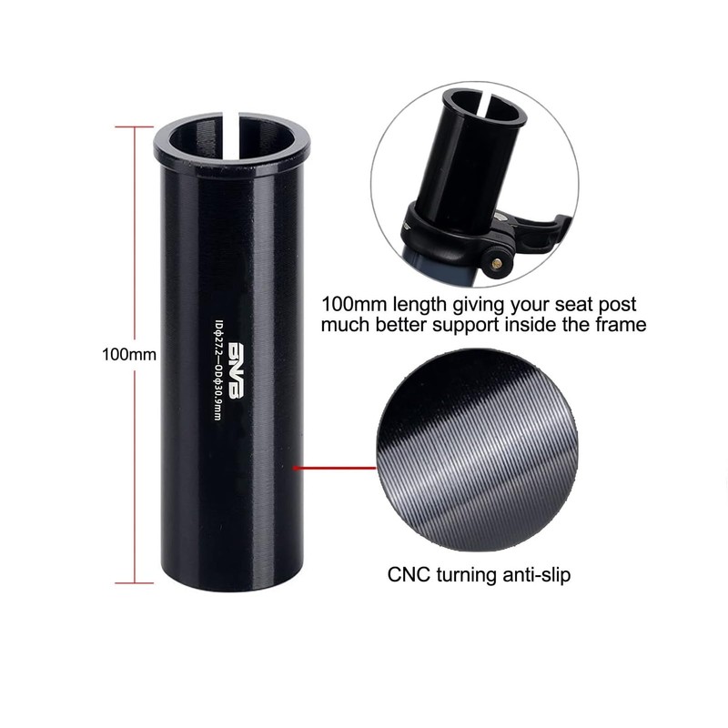 PLATTBK Seat Post Reducing Sleeves 100 mm Adapter Seat Post