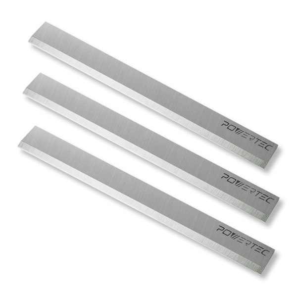 POWERTEC 6 Inch Jointer Blades for Delta 37-190 37-195 37-205 37-220 37-275X Jointer, Replacement for 37-658 Jointer Knives, Set of 3 (148032)