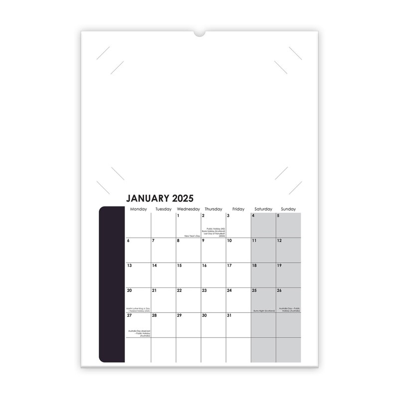 2025 Calendar Photo Favourites Insert Your Own Photos A4 Spiral