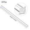 sourcing map Acrylic Square Rod,Clear,10mmx10mmx250mm Solid Plastic PMMA Bar Stick