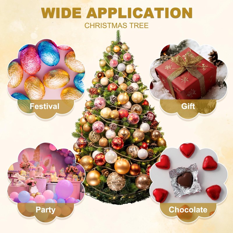 PATIKIL ホイルキャンディラッパー 5x5" 100枚 正方形 細かいグリッド アルミホイルキャンディラッピングペーパー DIY チョコレートキャンディパッケージデコレーション用 パープル