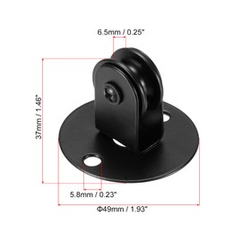 sourcing map Pendant Lamp Pulley Hanging Light Chandelier Pulley Lifting Replacement Ceiling Lights Fixtures with Screws, Pack of 2