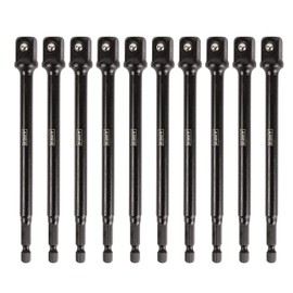 ARES 70391-10-Piece 1/2-Inch Drive 6-Inch Impact Grade Socket Adapter Set - Extensions Turn Power Drill into High Speed Nut Driver