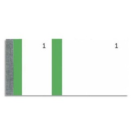Elve Tickets ELV Block 100 Sheets 60 x 135 mm Pack of 10 Green