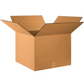 BOX USA Double Wall Boxes, 24" x 24" x 18", Kraft (Pack of 10), Model Number: BHD242418DW