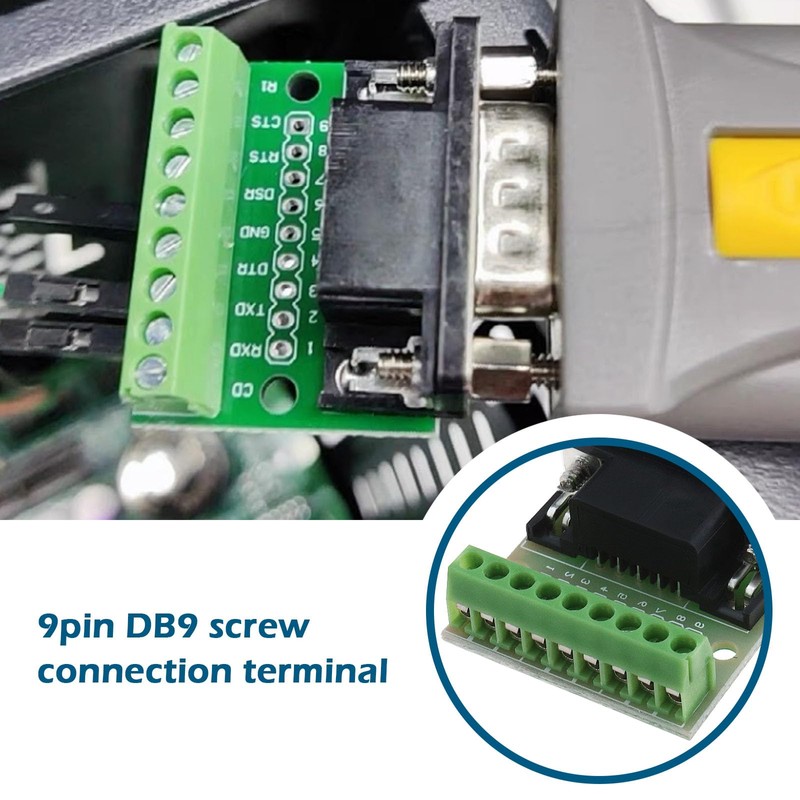 eMagTech 2 x DB9 Breakout Board 9 Pin 2 Row