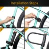 INTEKIN Bike U Lock Heavy Duty Bike Lock Bicycle Lock