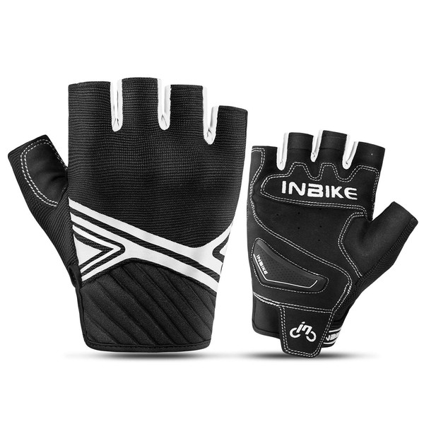 INBIKE Breathable Mesh Half Finger Motorcycle Gloves Hard Knuckle Wear