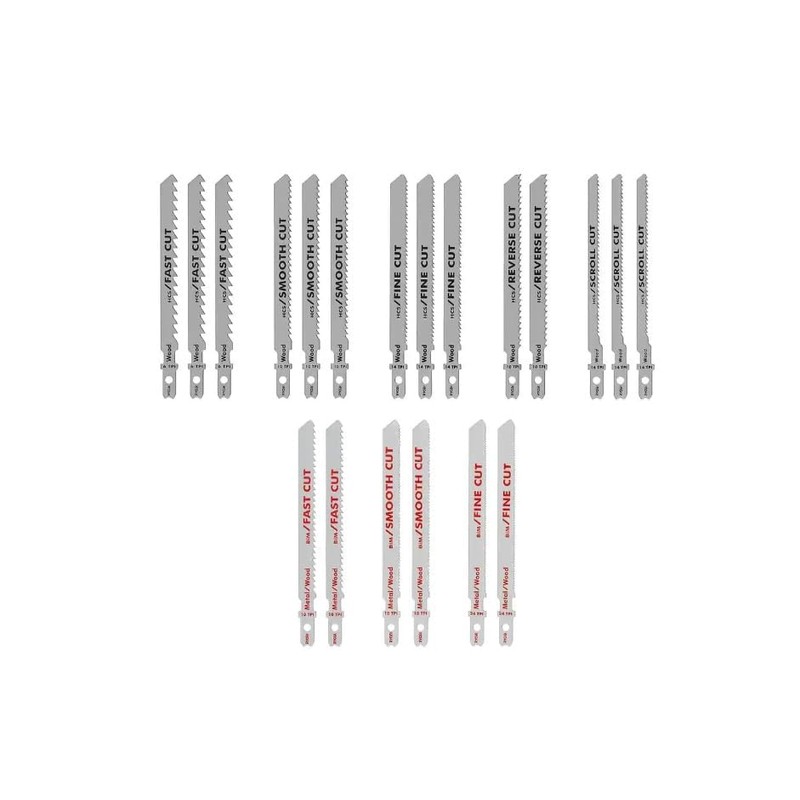 Ryobi All Purpose Jig Saw Blade Set (20-Piece), A14AK201
