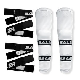 EALER Heavy Duty Hockey Shin Straps for Easy Use (Black)