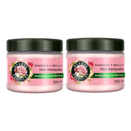 Mascarilla Rosa Herbal Essence Rosas Frambuesas Violeta 2pzs