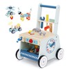 2-in-1 Baby Push Walker - Wooden Push Walker and Tool