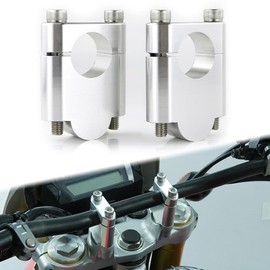 Xitomer 7/8'' 22mm Motorcycle ATV Dirt Bike Handlebar Risers With Clamps, Fit for Grom MSX125 / CRF 250L /KLR650 /DRZ 400 /S/V-Strom /FZ1 / FZ8 / TW