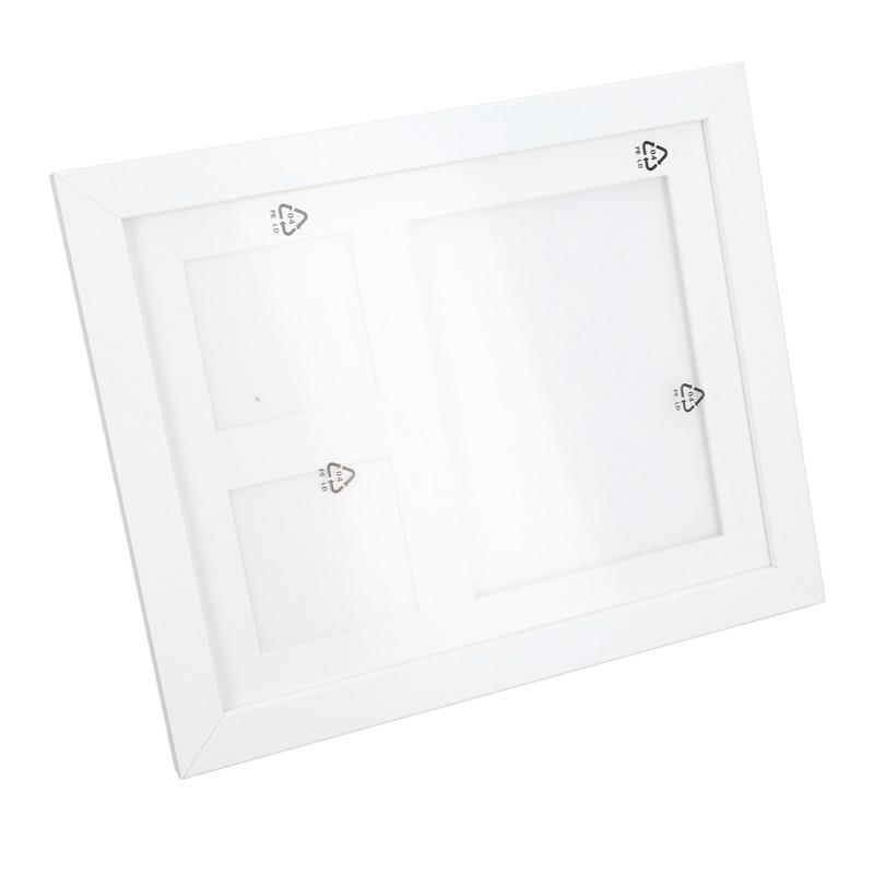 Baby Footprint Kit DIY 3 Compartment Newborn Handprint Footprint Frame