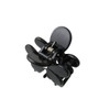 VingTAINE H7801-BK- Hair Claw Black and White Flower Hair Clip,
