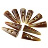 Ototec Cream 10 x 50mm Faux Horn Toggle Buttons for