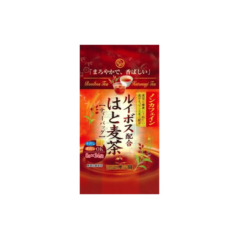 Suisunen Suisenen Honpo Non-Caffeinated Rooibos Hato Barley Tea 24P Non-Caffeinated