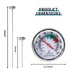 Backyard Compost Thermometer 16 Inch(No Batteries), Stainless Steel Soil Testing