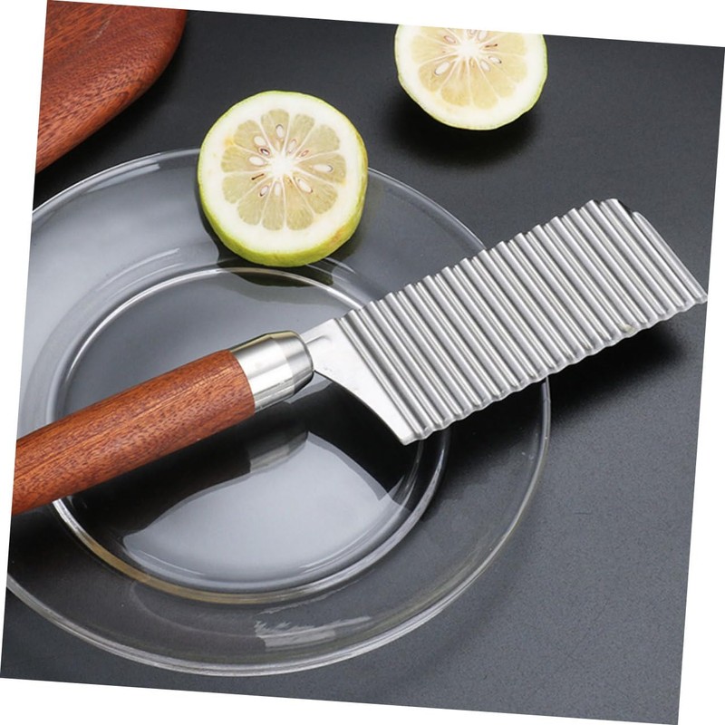 Ciieeo Crinkle Cutter Potato Chipper Fry Cutter for Vegetables Fruits