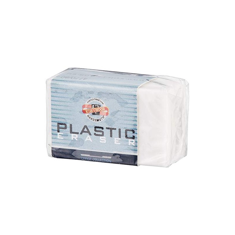Koh-I-Noor : White Oblong Plastic Eraser 4770 30mm