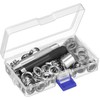 Grommet Tool Kit, Grommet Setting Tool and 100 Sets Eyelets