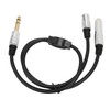 1 Split in 2 Sound Cable 1/4 Inch TRS Stereo