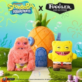 Original Fuggler Spongebob Square & Patrick Star 22cm Plush Gifts, Ugly Monster Cute Tooth Monster Fill Stuffed Dolls Gifts:_SpongeBob