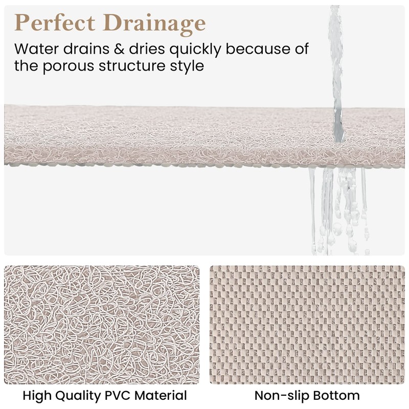 Shower Mat Bathtub Mat Non-Slip,36x16 inch, Soft Tub Mat with