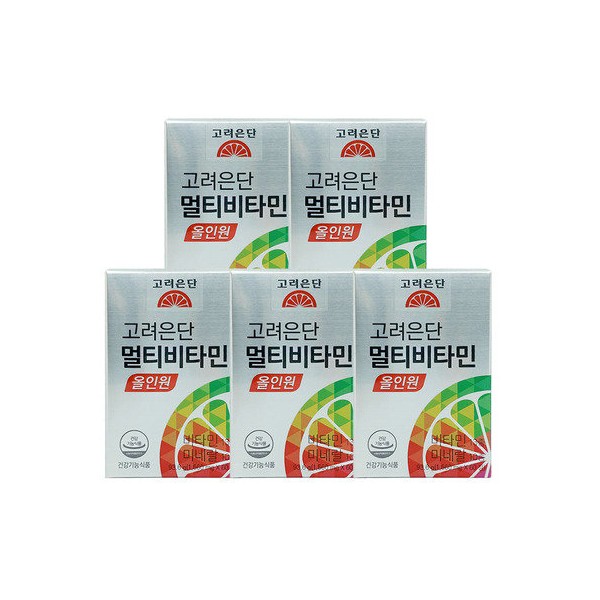 Korea Eundan Multivitamin All-in-One 1560mg x 60 tablets, 5 boxes,