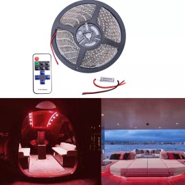 SHENKENUO Wireless Red   Upper & Lower Brow Strips for Polaris Slingshot 300 LEDs 16.4Ft