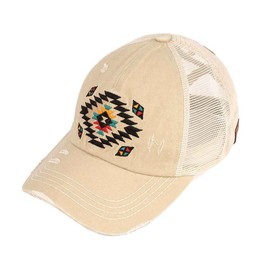 C.C Ponytail Criss Cross Messy Buns Ponycaps Baseball Cap Dad Trucker Mesh Hat