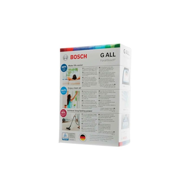 Bosch 17003048 Vacuum Bags - Type G (Pack of 4)