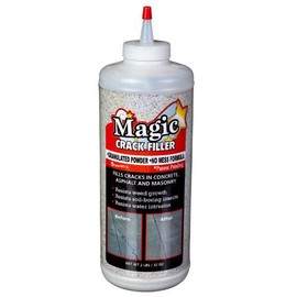Magic Crack Filler Concrete Magic Crack Filler 2.5 lb. Bottle - Ultimate Solution for Concrete and Masonry Cracks - Easy Application to Keep Surfaces Strong and Lasting! - Color: Gray