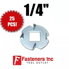 Redding Fasteners (Qty 25) 1/4" Anti-Turn Washers for Square Shouldered Fasteners / Carriage Bolts
