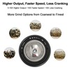 ARKNOAH Premium Pepper Grinder - Adjustable Coarseness with Aircraft-Grade Aluminum