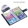 boshiho Leather Credit Card Holder Business Card Case Book Style